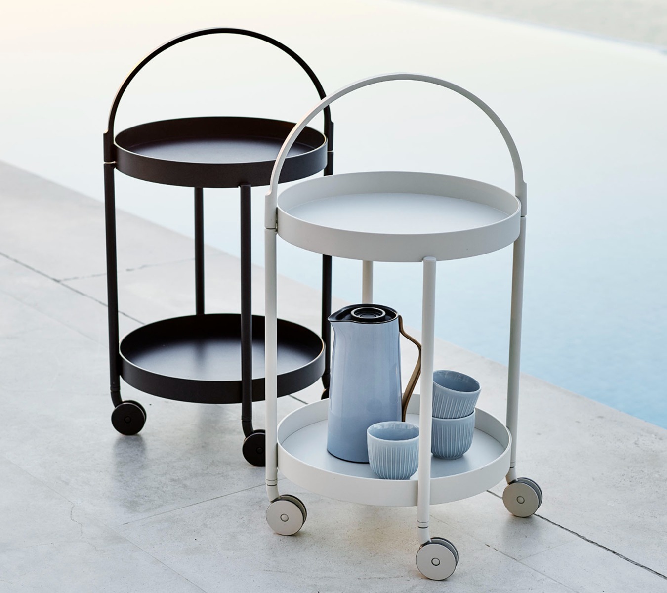 Roll Midnight Blue Trolley by Cane-line | Style Our Home