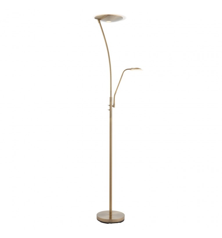 Alassio Floor Lamp Antique Brass