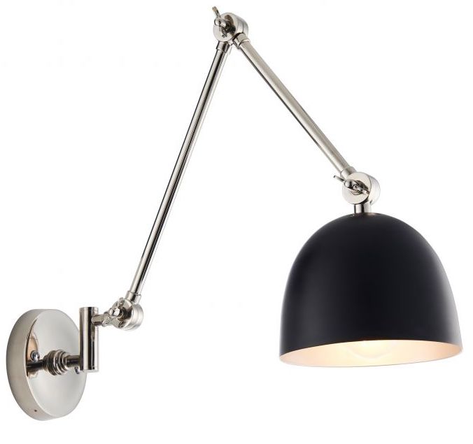 Carina 1 Wall Light Polished Nickel by Creative Lighting | Style Our Home