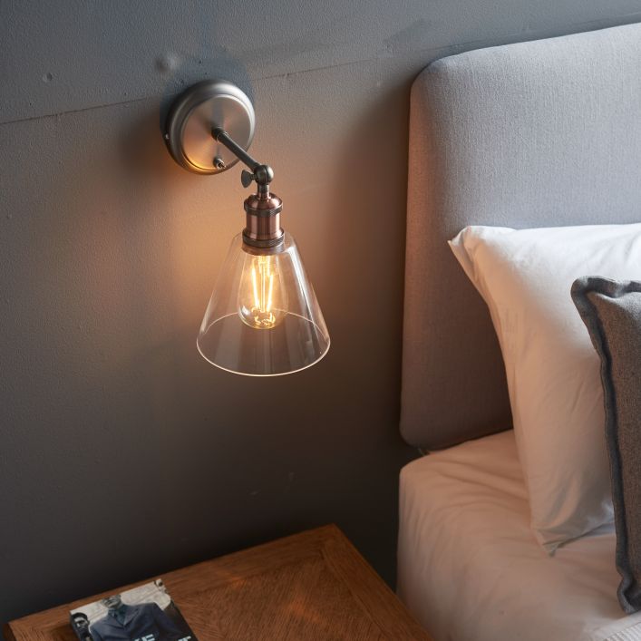 Borealis Wall Light Clear Shade by Creative Lighting | Style Our Home