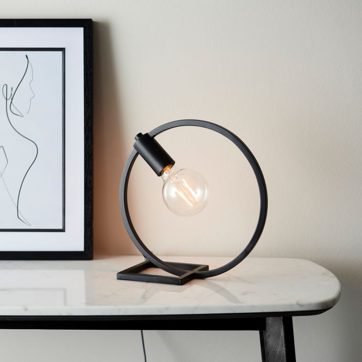 Elara Circle Table Lamp by Creative Lighting | Style Our Home