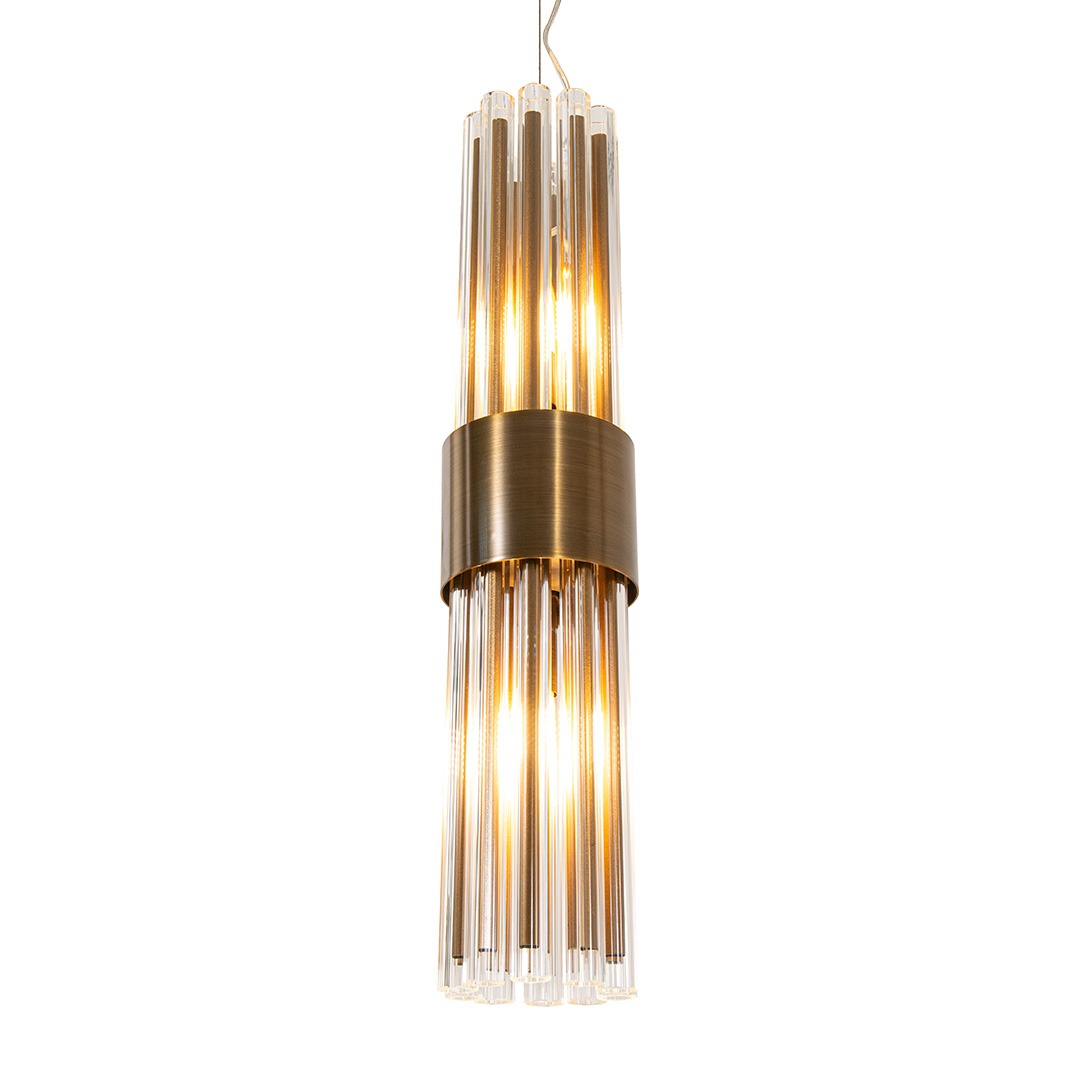 Colmar Antique Brass Finish Pendant by RV Astley | Style Our Home