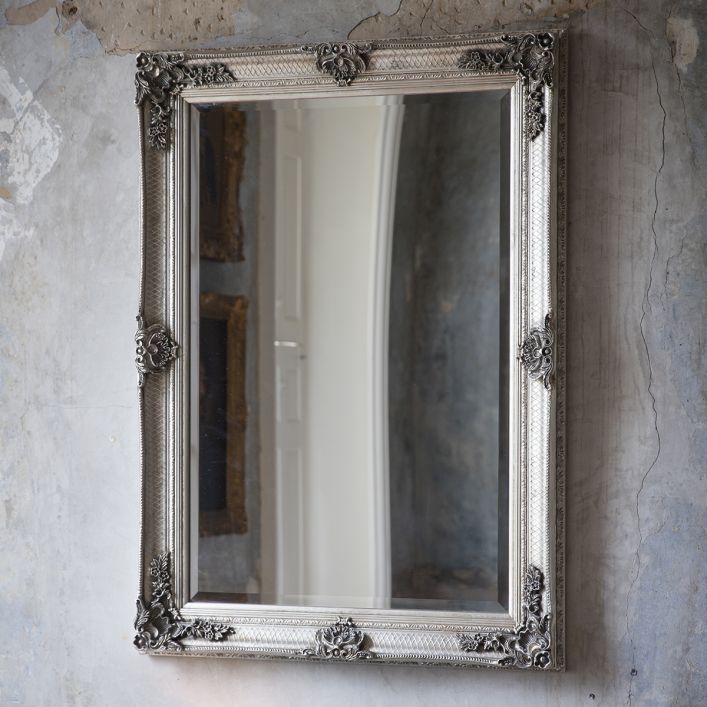 Abbey Silver Rectangle Mirror by Gallery Direct | Style Our Home