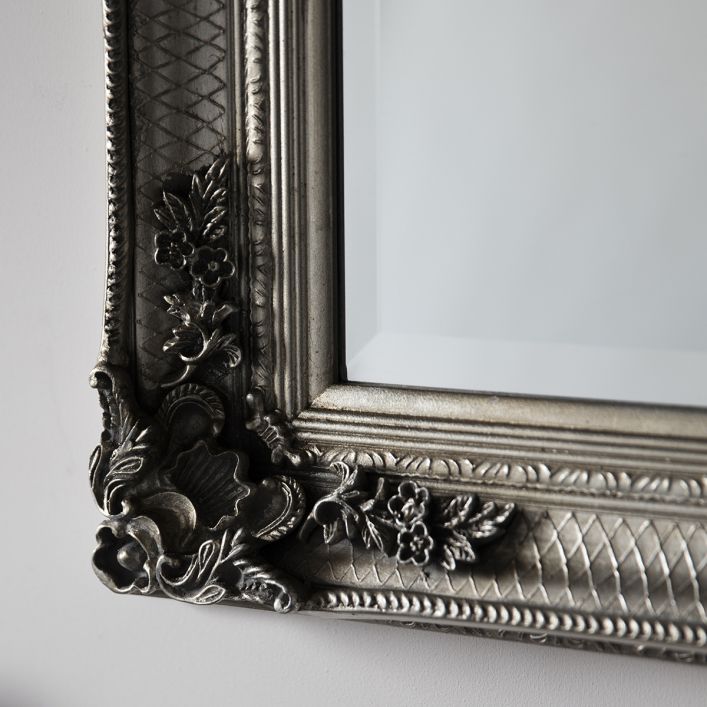 Abbey Silver Rectangle Mirror by Gallery Direct | Style Our Home