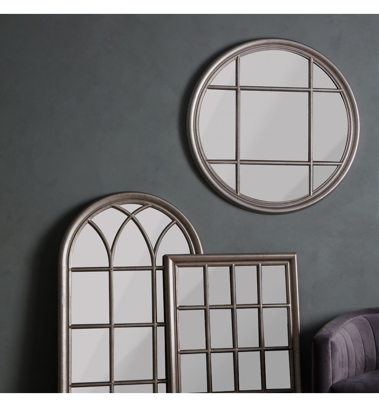 Eccleston Round Mirror Silve - Style Our Home