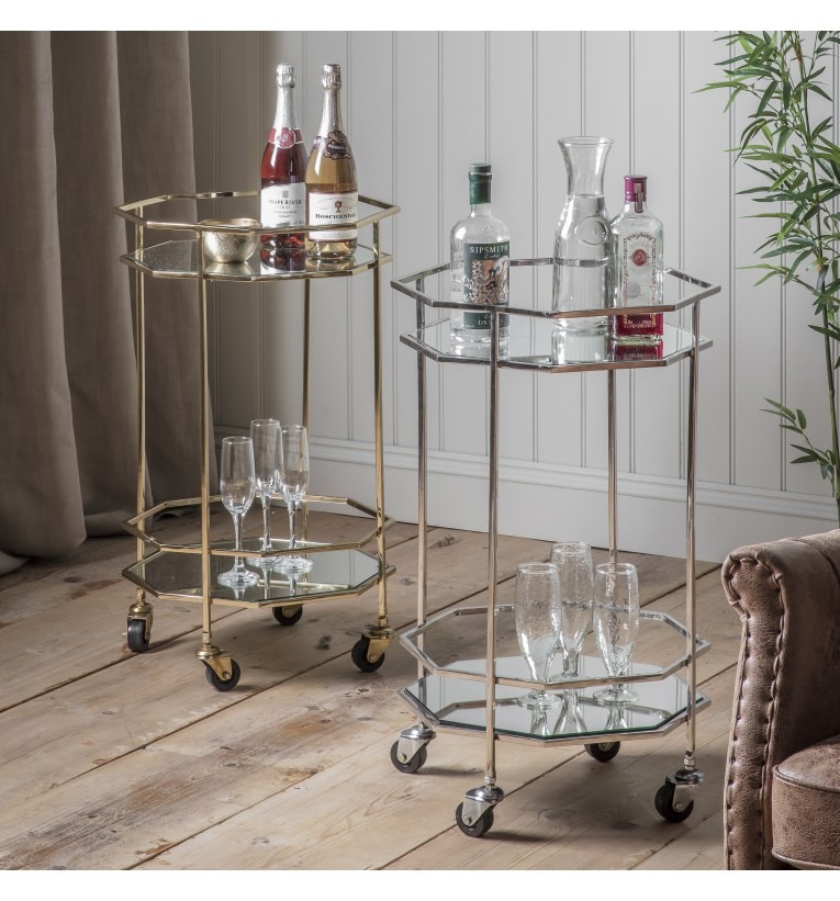 Ockendon Drinks Trolley Gold