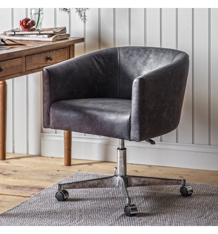 Feynman Swivel Chair Antique Ebony