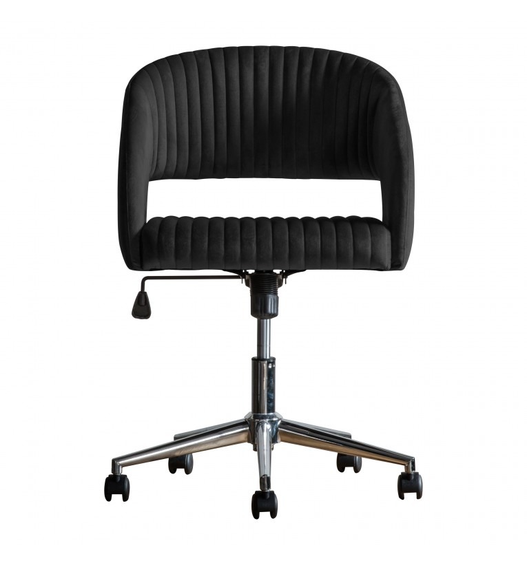 Murray Swivel Chair Black Velvet