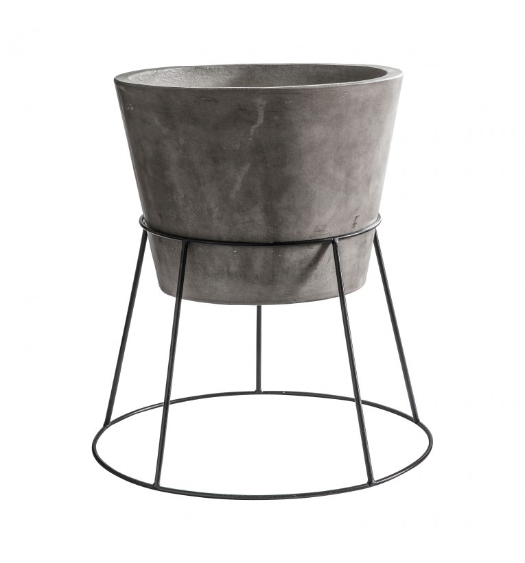 Hadleigh Planter Anthracite Grey Wide