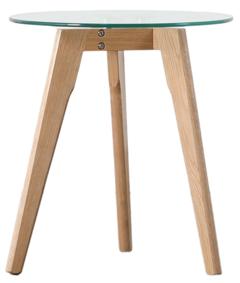 Blake Clear Round Side Table by Hudson Living| Style Our Home
