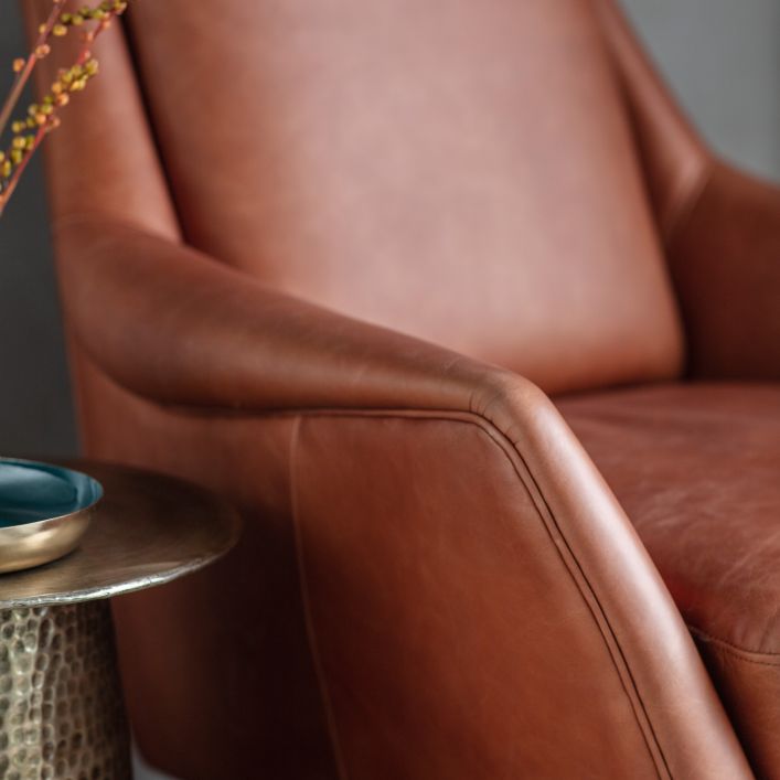 Waldorf Brown Armchair by Hudson Living | Style Our Home