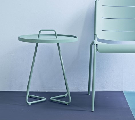 On-The-Move Small Aqua Blue Side Table by Cane-line | Style Our Home