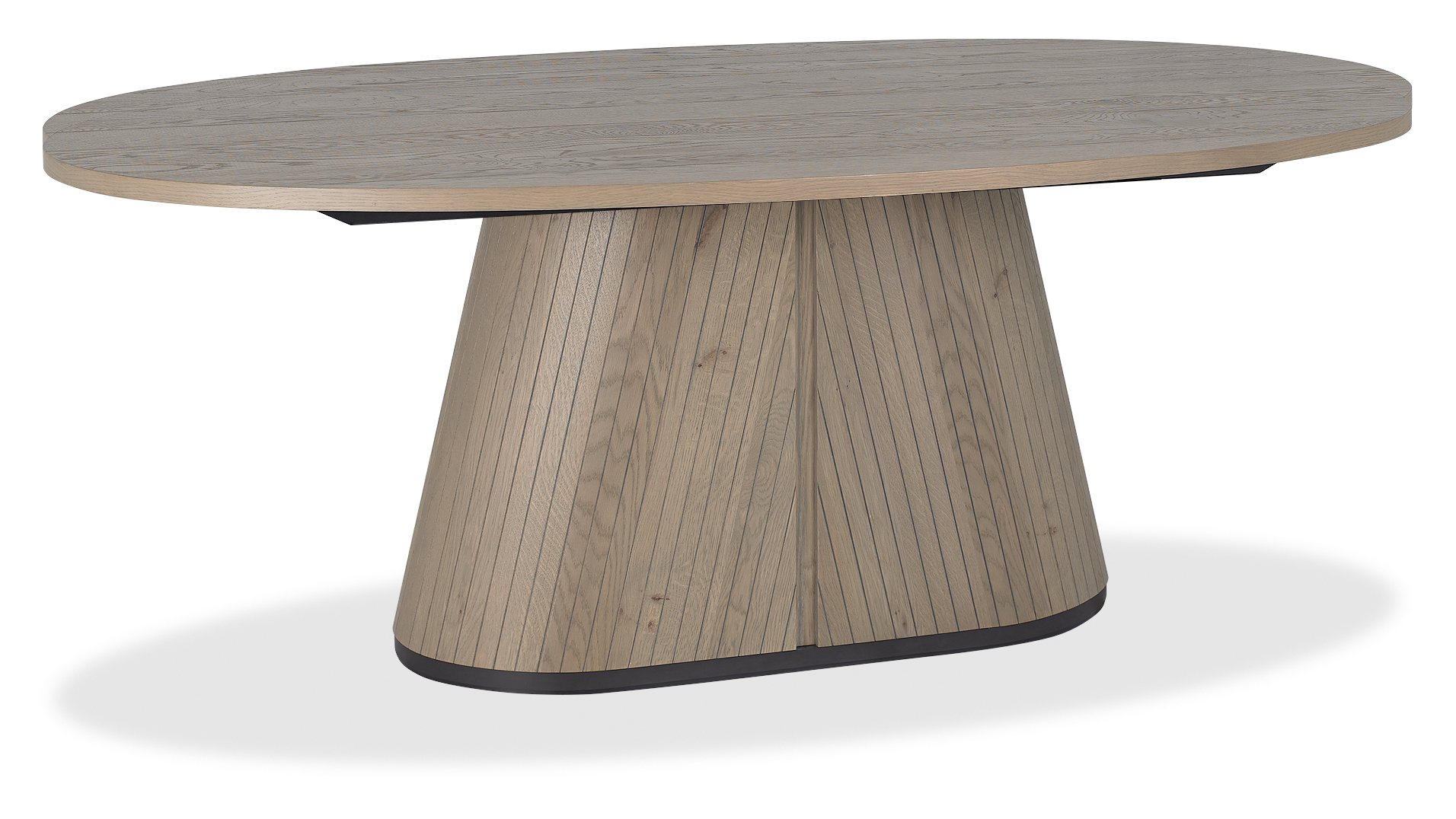 Vega Grey Oiled Oak & Peppercorn 6 Seater Table by Bentley Designs | Style Our Home
