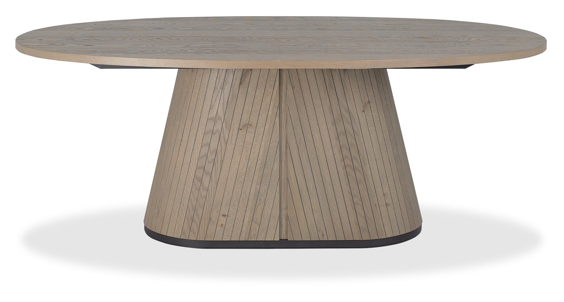 Vega Grey Oiled Oak & Peppercorn 6 Seater Table by Bentley Designs | Style Our Home