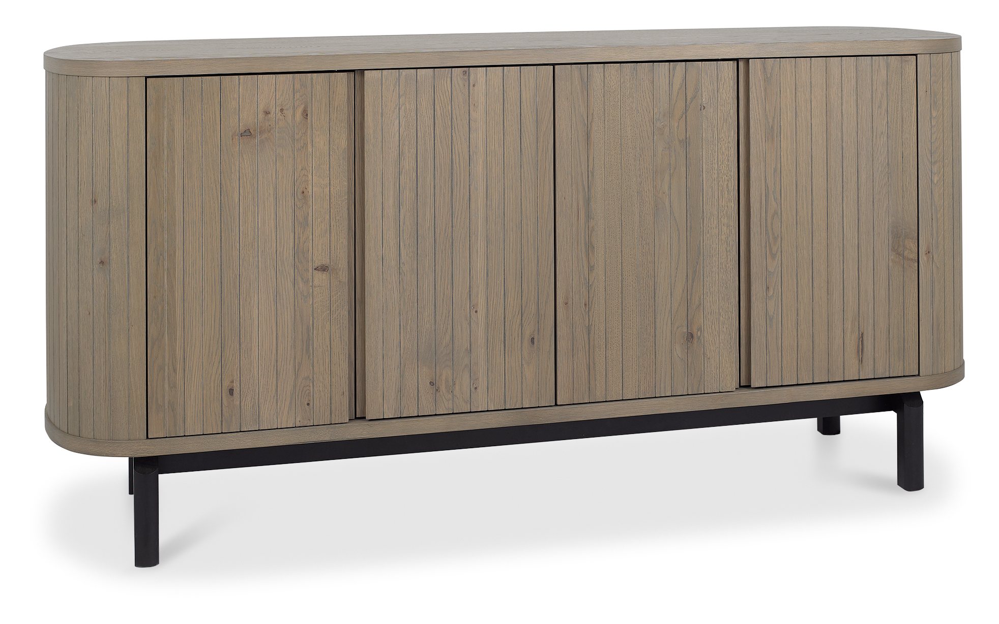 Vega Grey Oiled Oak & Peppercorn Wide Sideboard by Bentley Designs | Style Our Home