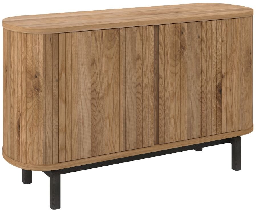 Vega Rustic Oak & Peppercorn Narrow Sideboard by Bentley Designs | Style Our Home