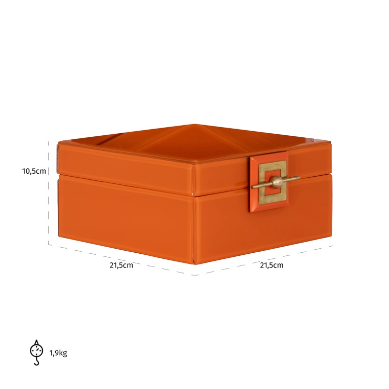 Storage Box Bodine Orange Big by  Richmond Interiors | Style Our Home