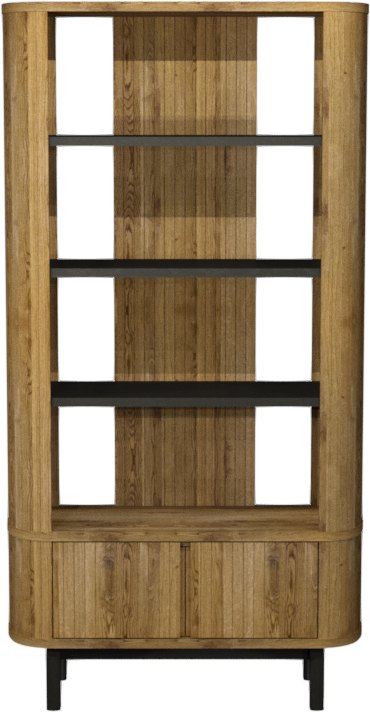 Vega Rustic Oak & Peppercorn Display Unit by Bentley Designs | Style Our Home