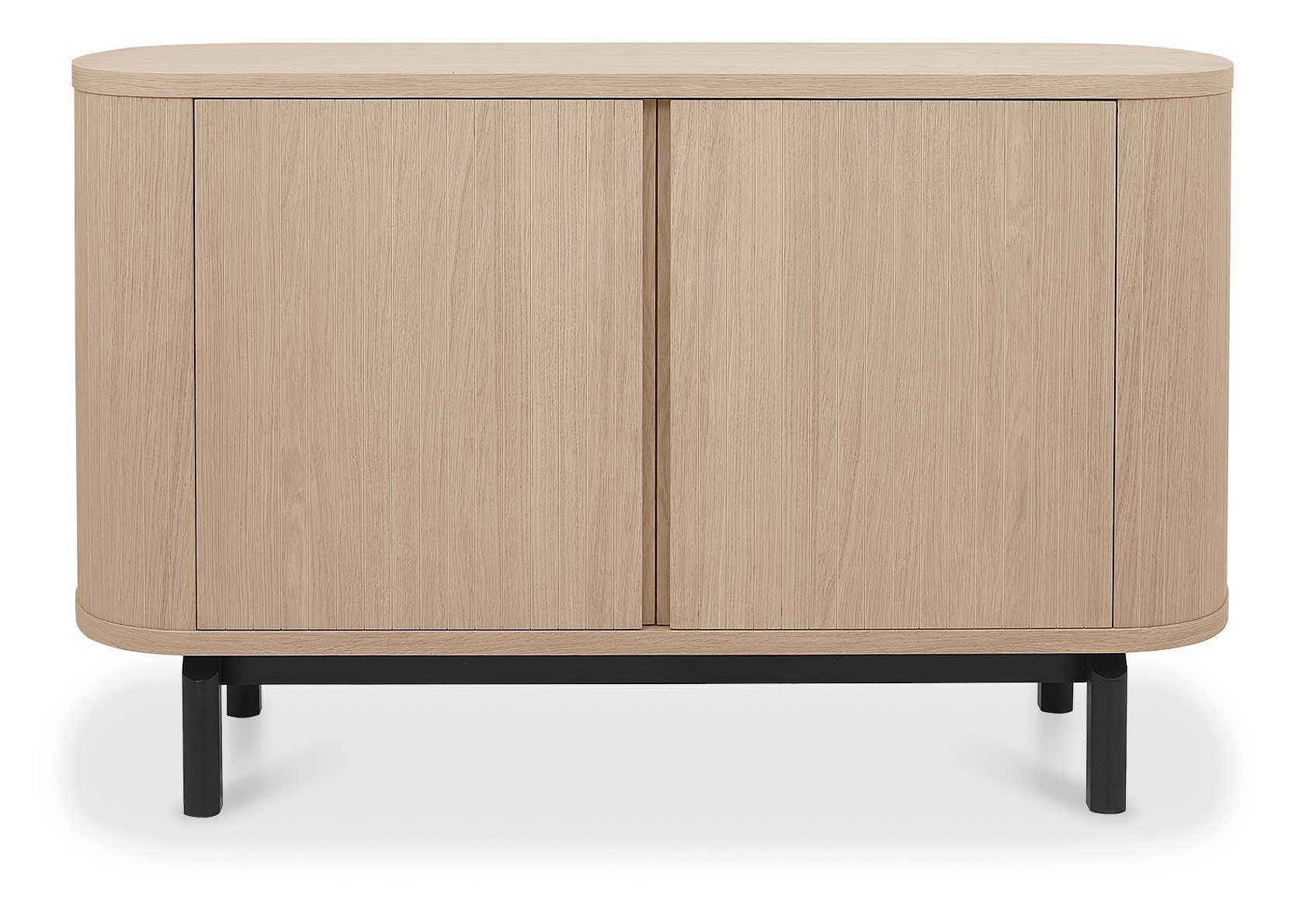 Vega Scandi Oak & Peppercorn Narrow Sideboard by Bentley Designs | Style Our Home