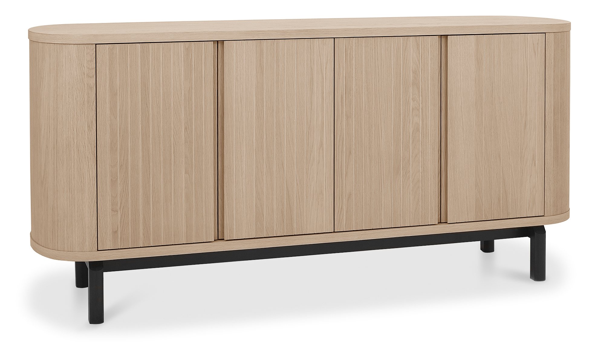 Vega Scandi Oak & Peppercorn Wide Sideboard by Bentley Designs | Style Our Home