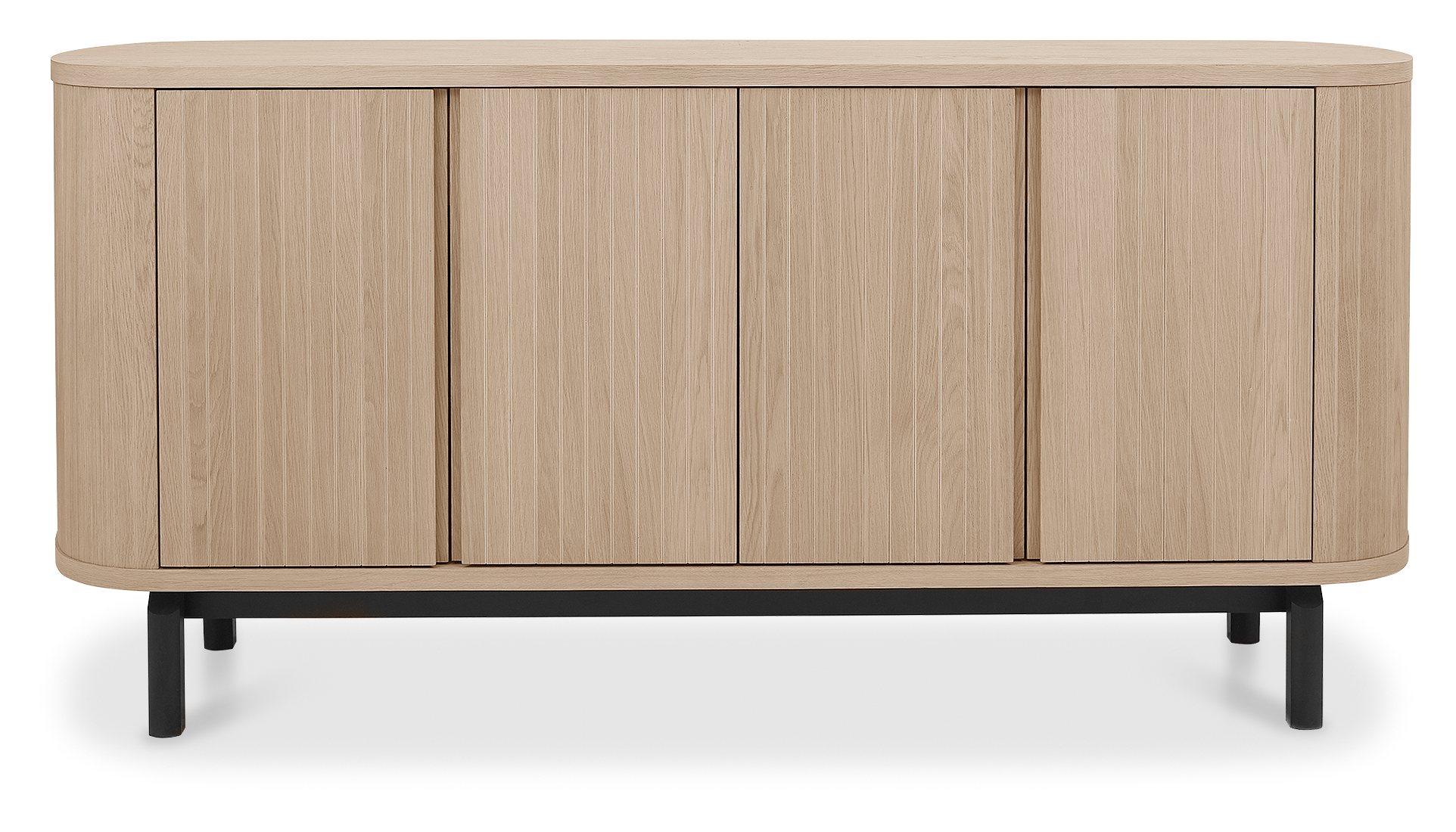 Vega Scandi Oak & Peppercorn Wide Sideboard by Bentley Designs | Style Our Home
