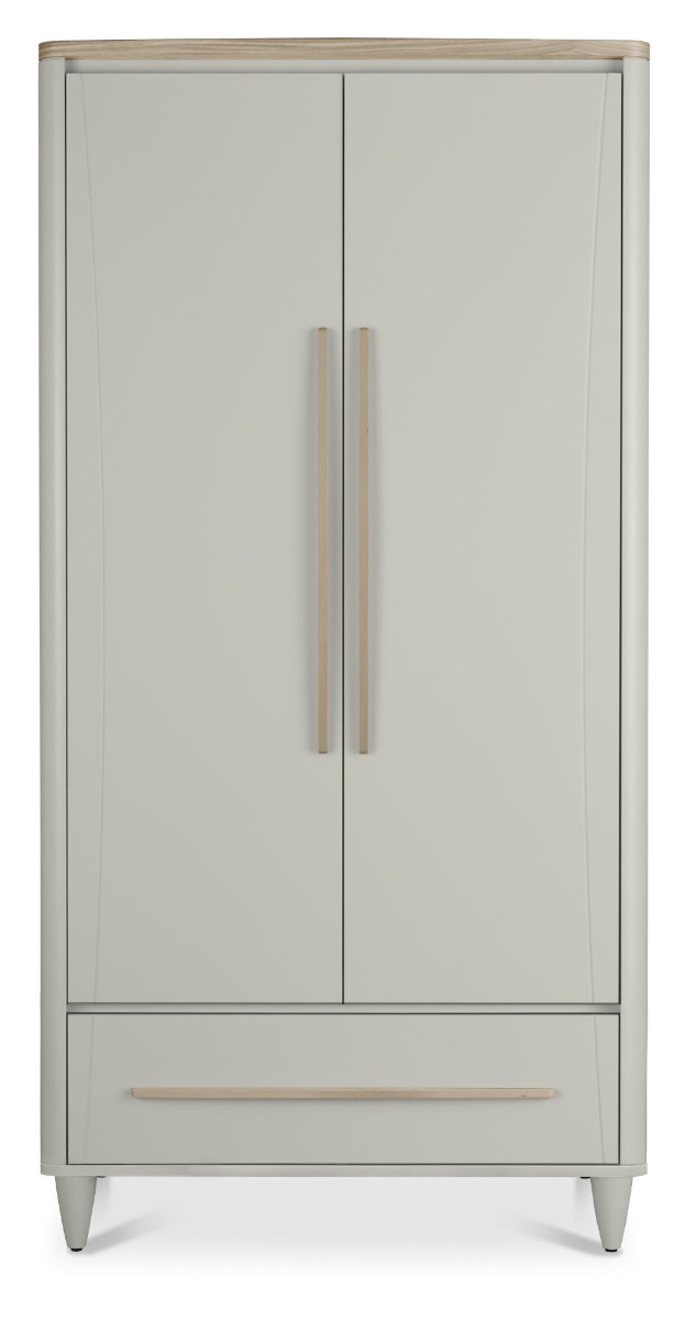Larsen Scandi Oak & Soft Grey Double Wardrobeby Bentle by Designs | Style Our Home