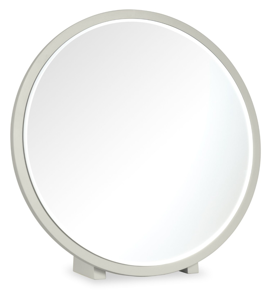 Larsen Scandi Oak & Soft Grey Vanity Mirrorby Bentle by Designs | Style Our Home