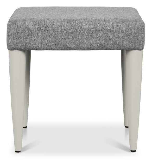 Larsen Scandi Oak & Soft Grey Stool - Grey Fabricby Bentley Designs | Style Our Home