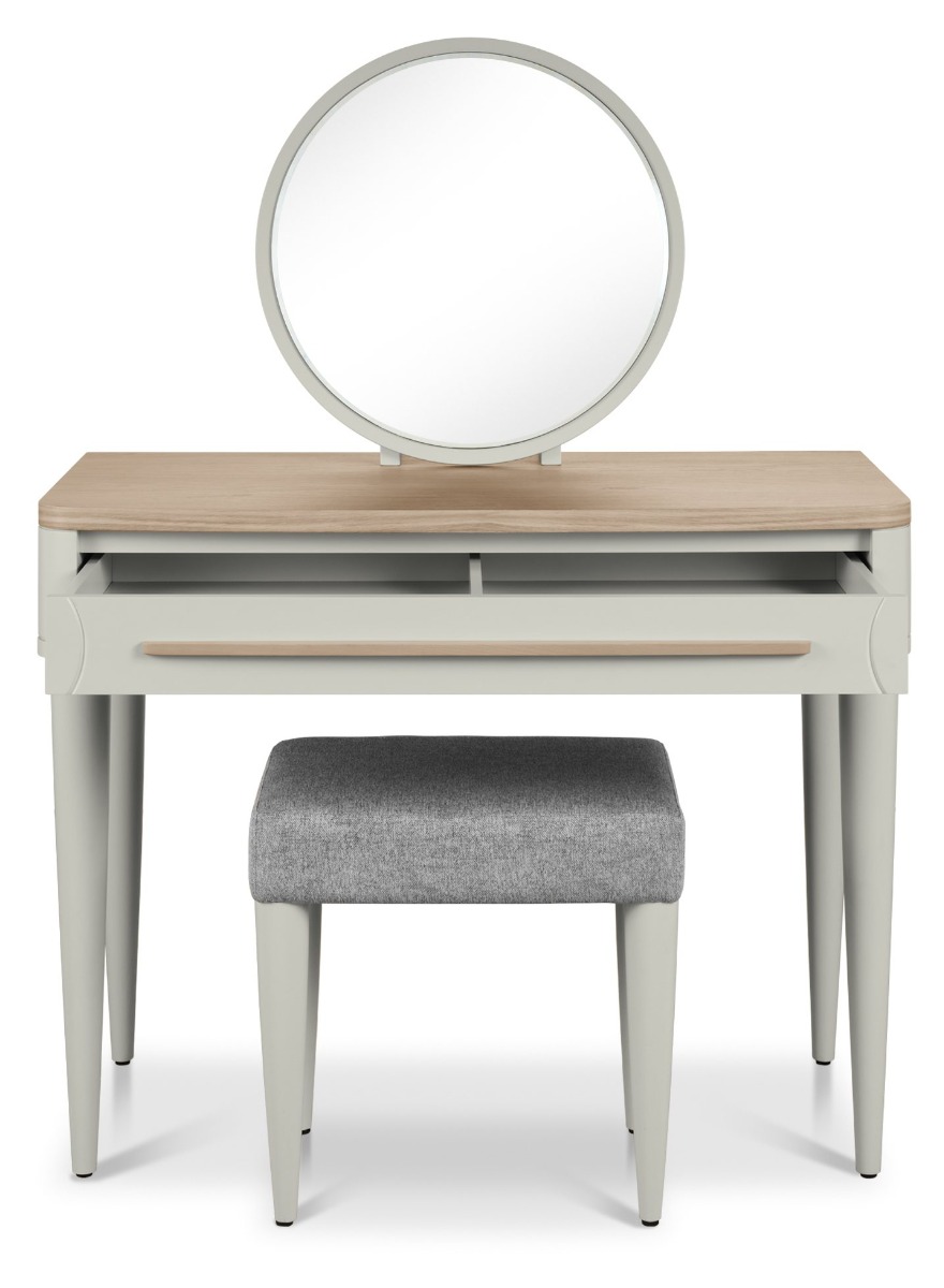 Larsen Scandi Oak & Soft Grey Dressing Table Setby Bentle by Designs | Style Our Home
