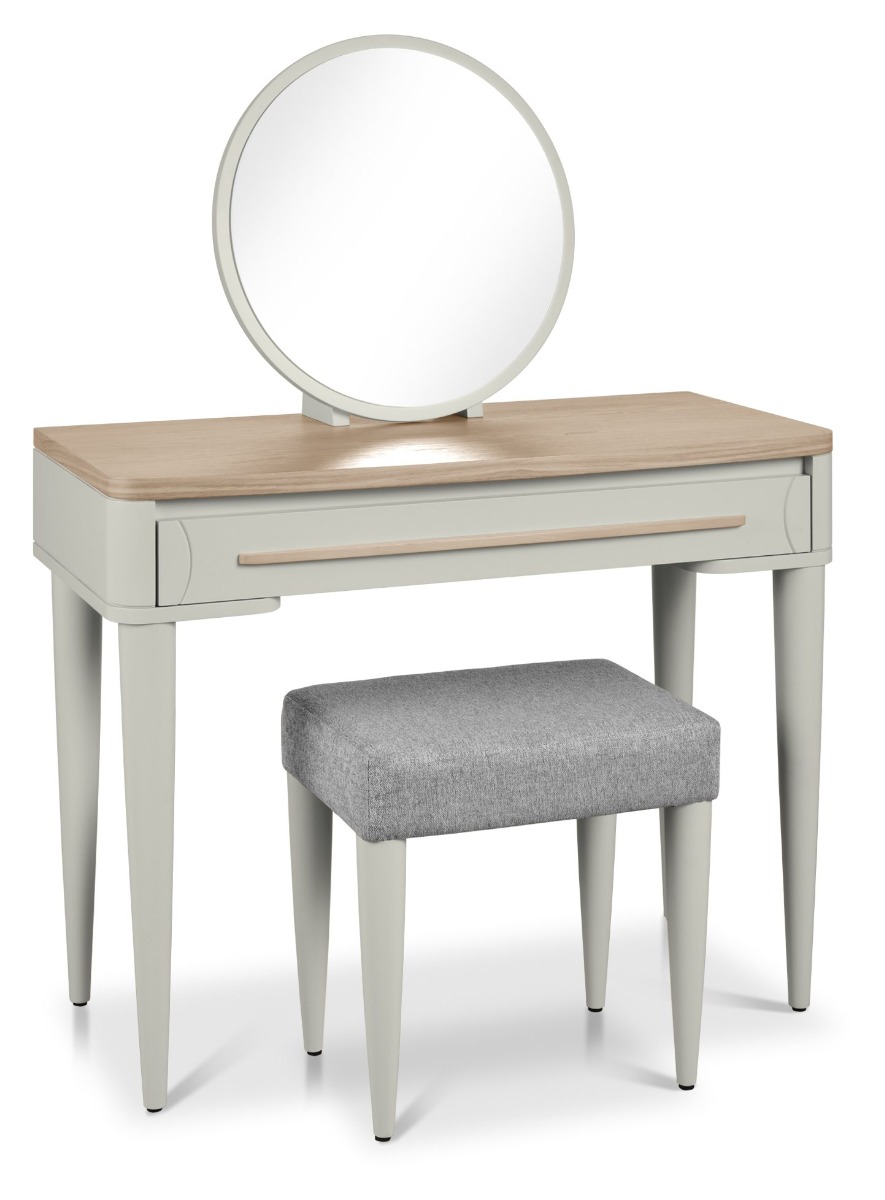 Larsen Scandi Oak & Soft Grey Dressing Table Setby Bentle by Designs | Style Our Home