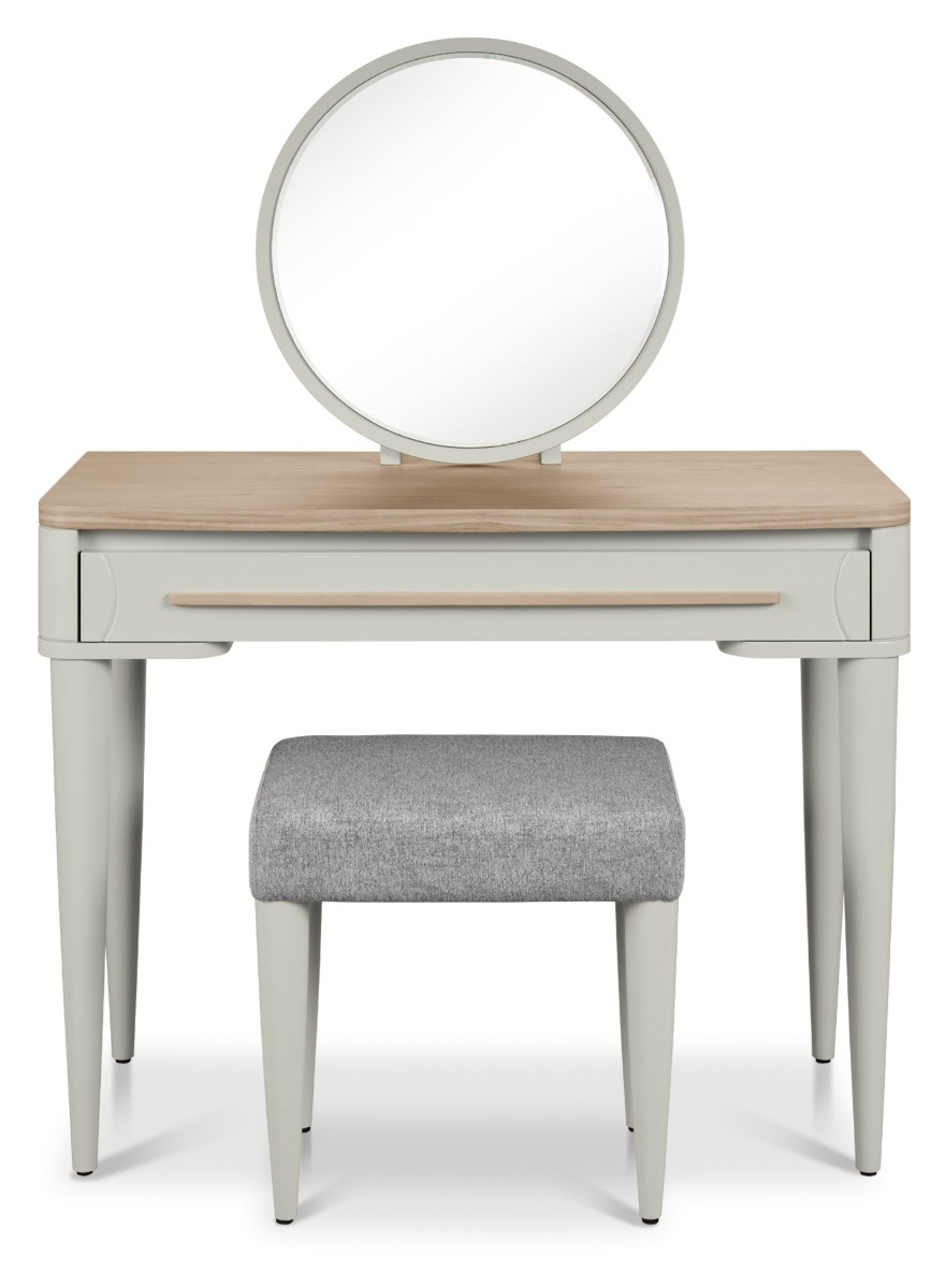 Larsen Scandi Oak & Soft Grey Dressing Table Setby Bentle by Designs | Style Our Home