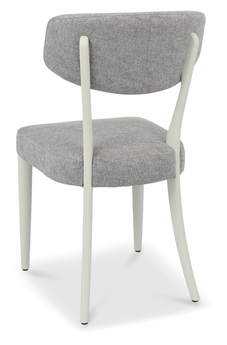 Larsen Soft Grey Upholstered Chair - Grey Fabric (Pair) by Bentley Designs | Style Our Home