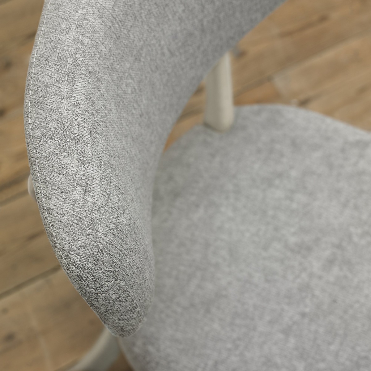 Larsen Soft Grey Upholstered Chair - Grey Fabric (Pair) by Bentley Designs | Style Our Home
