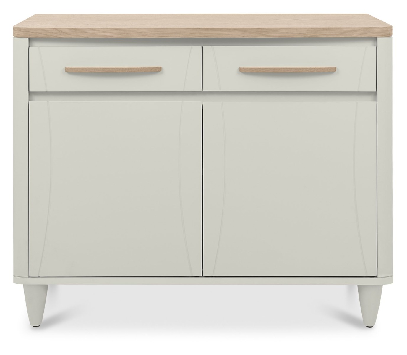 Larsen Scandi Oak & Soft Grey Narrow Sideboardby Bentle by Designs | Style Our Home
