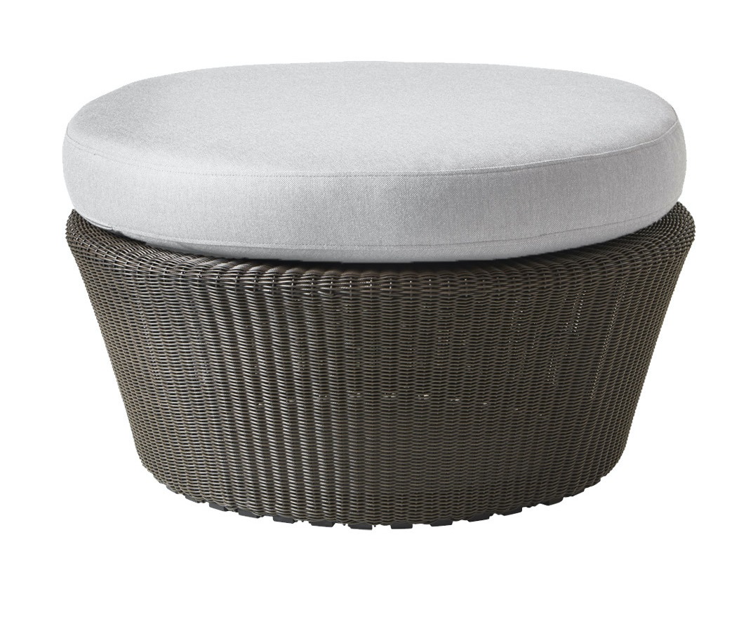 Kingston Large Mocca Footstool by Cane-line | Style Our Home 