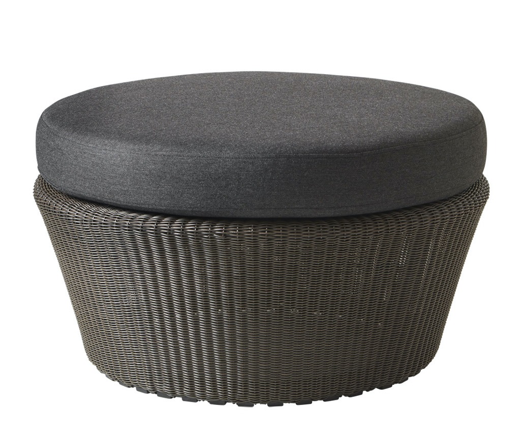 Kingston Large Mocca Footstool by Cane-line | Style Our Home 
