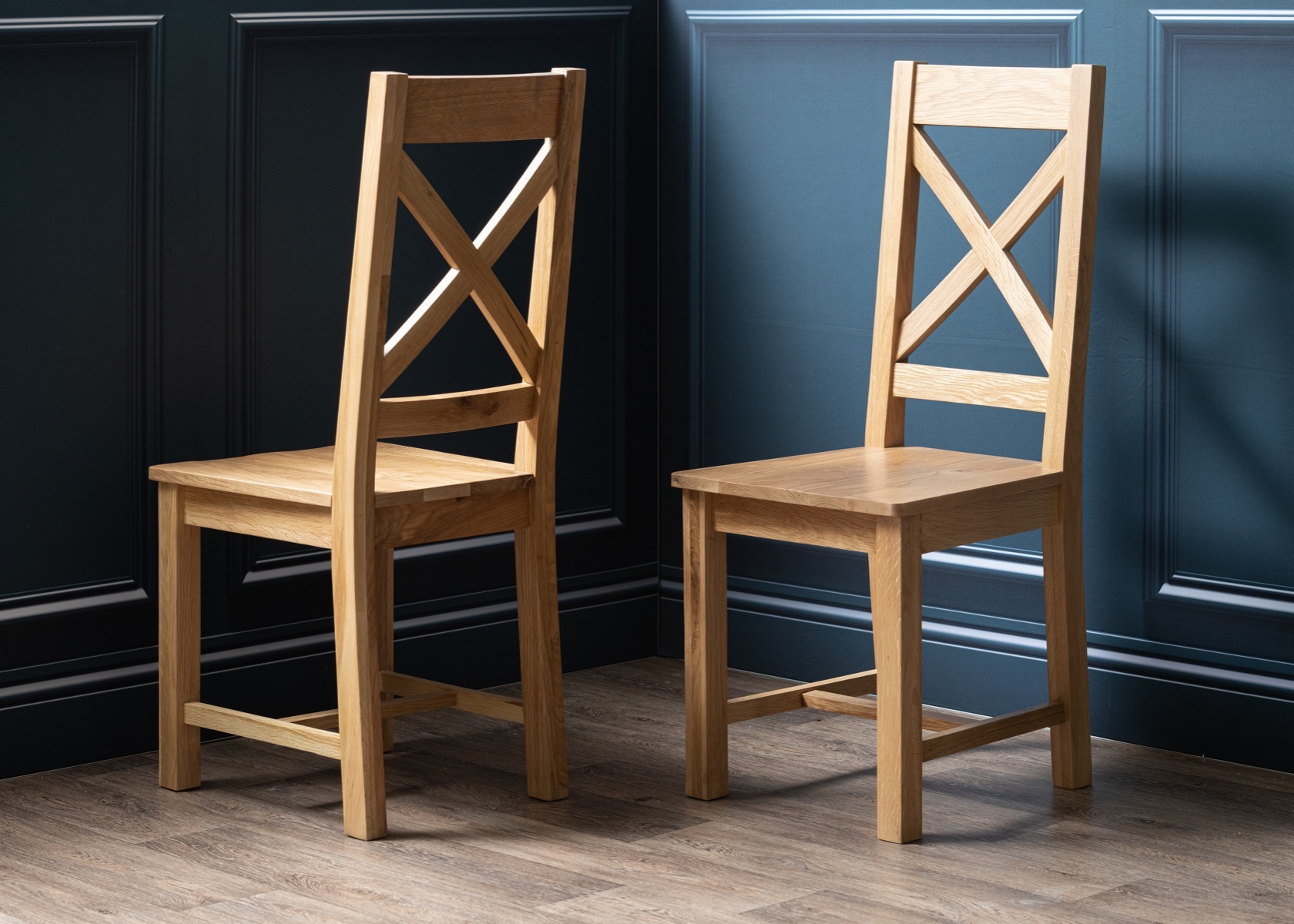 Wardley Oak Cross Back Dining Chair