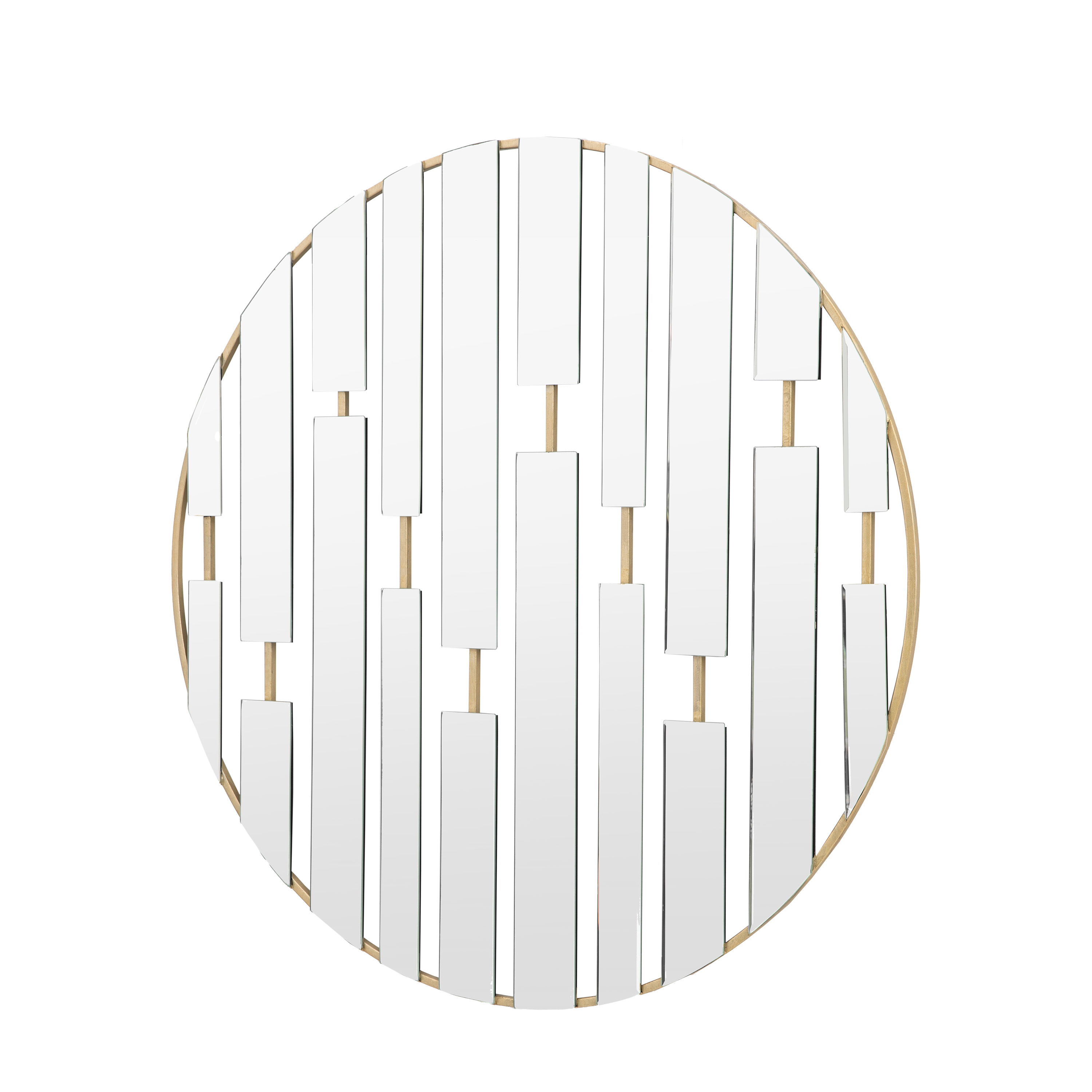 Cherano Round Mirror Champagne by Gallery Living | Style Our Home