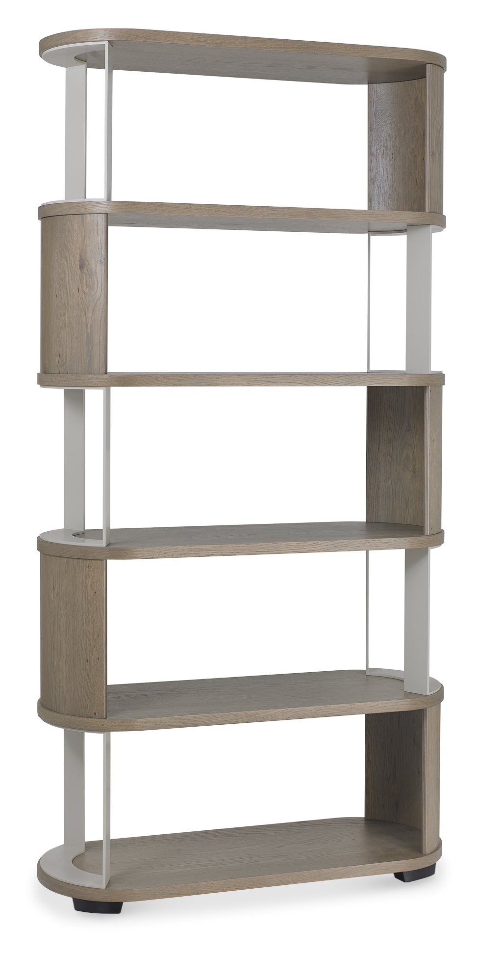 Duo Grey Oiled Oak Open Display Unit by Bentley Designs | Style Our Home