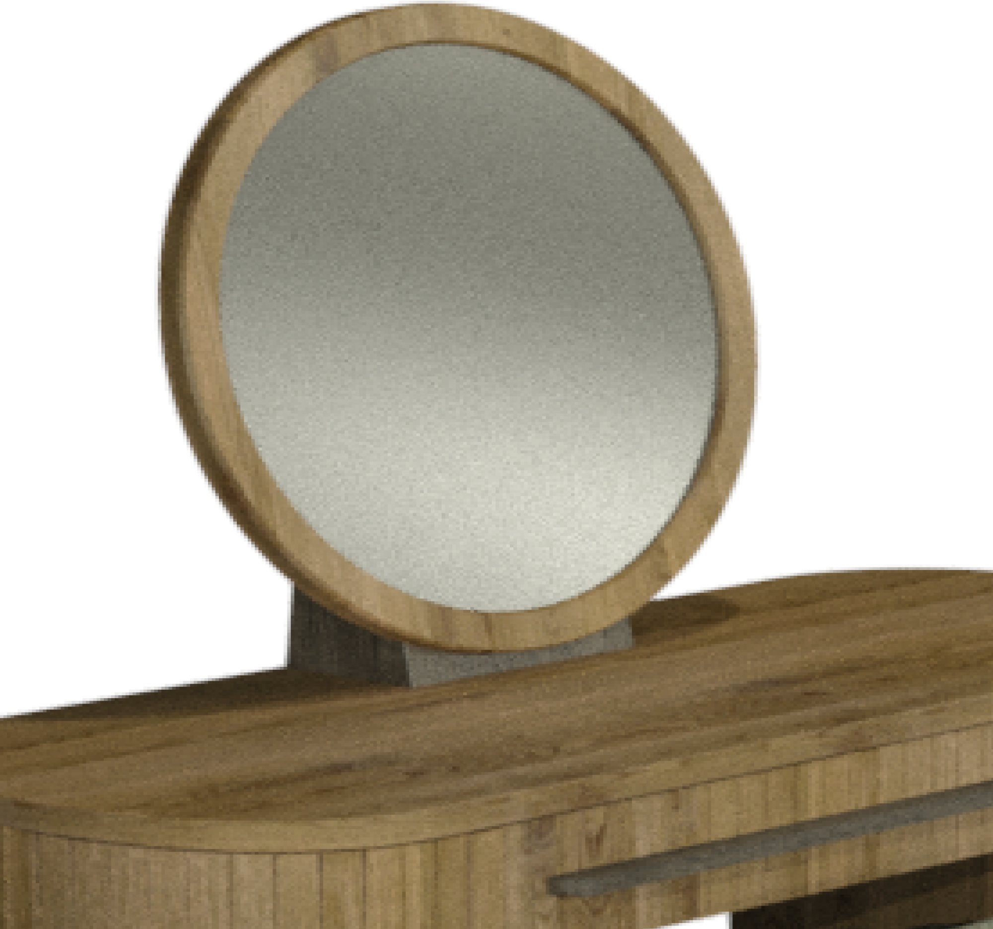 Vega Knotty Oak & Weathered Oak Vanity Mirror by Bentley Designs | Style Our Home