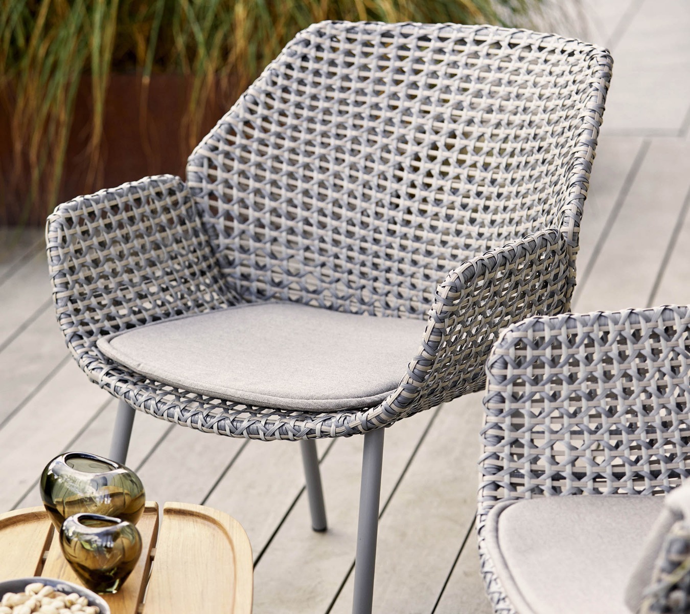 Vibe Light Grey Lounge Chair by Cane-line | Style Our Home