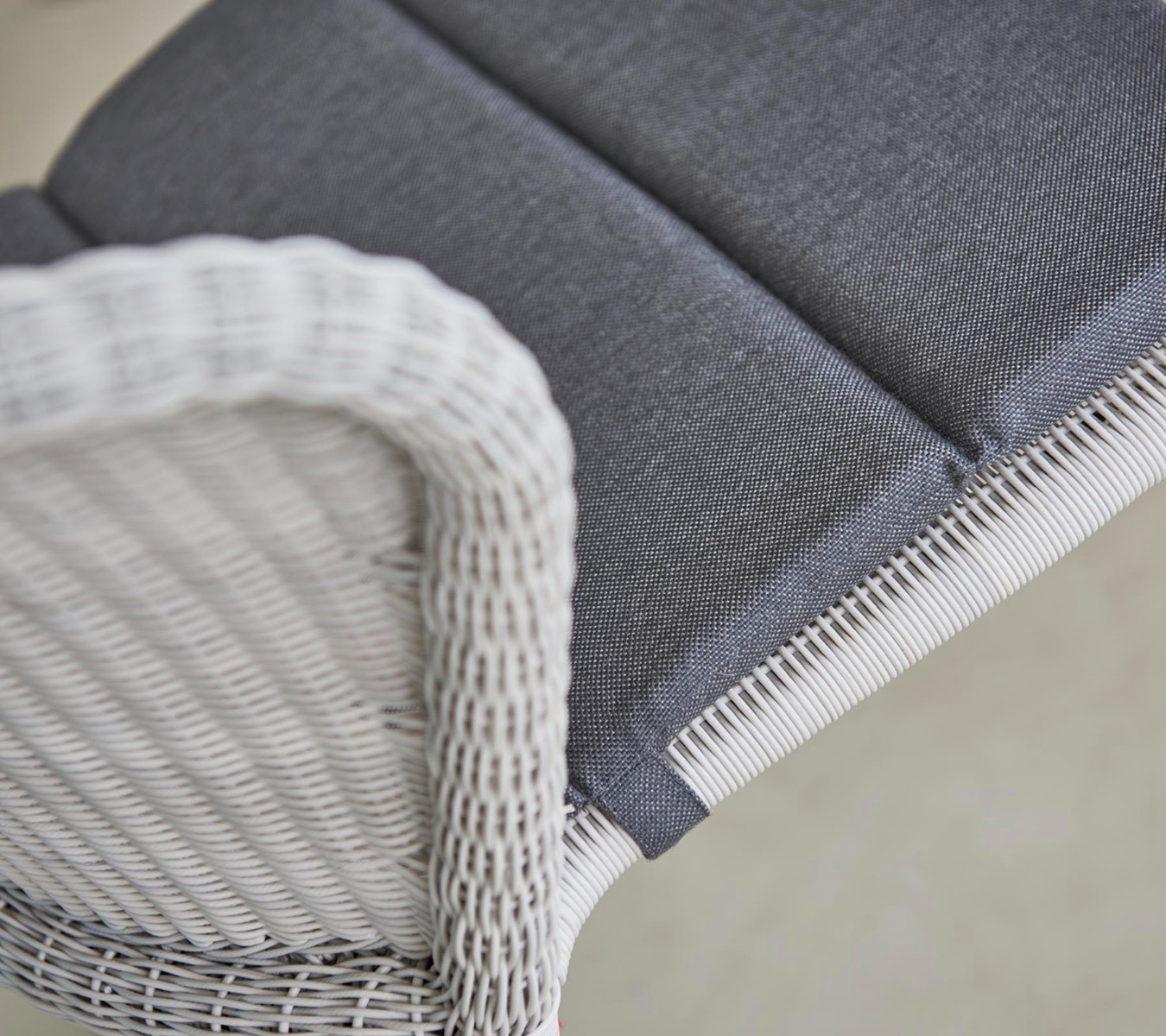 Lean White Grey Chair by Cane-line | Style Our Home