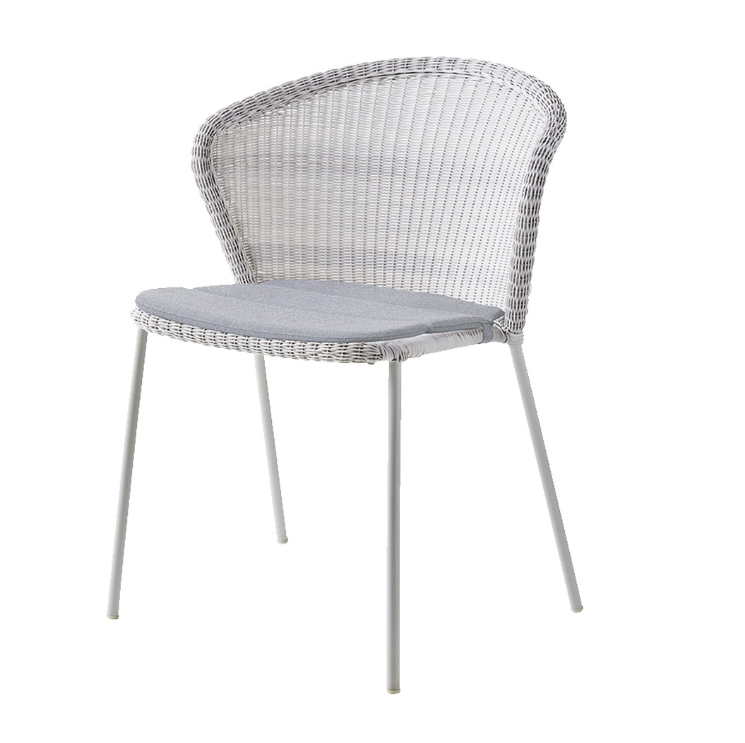 Lean White Grey Chair by Cane-line | Style Our Home
