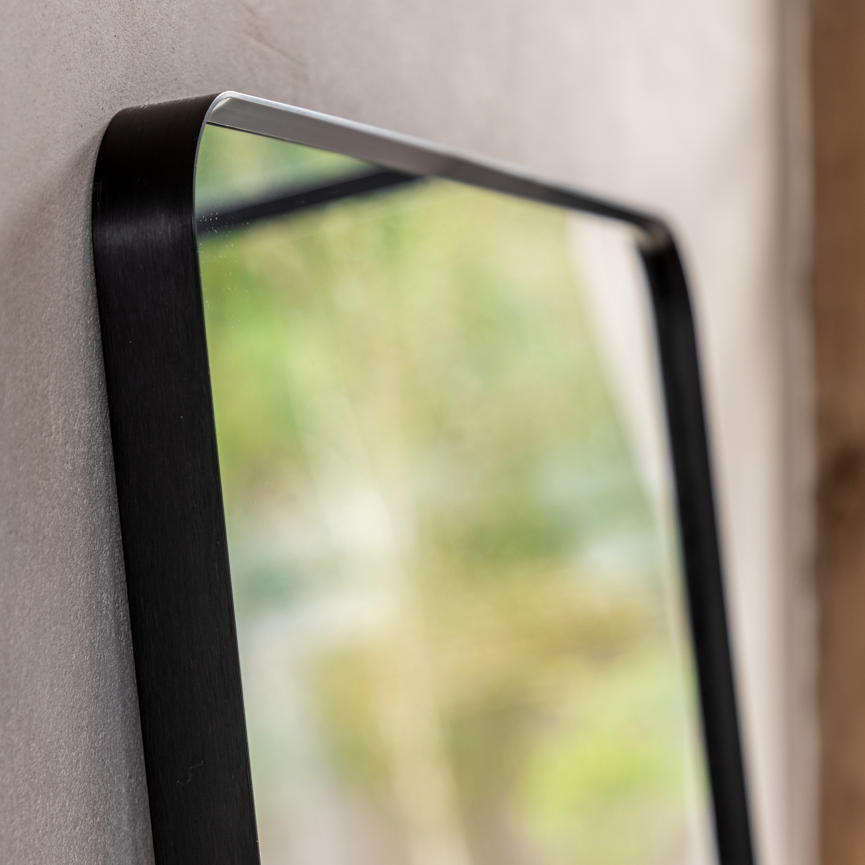 Holano Leaner Mirror Black by Gallery Living | Style Our Home