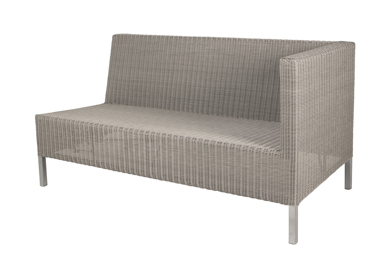 Connect Taupe Dining Lounge 2-Seater Right Module by Cane-line | Style Our Home