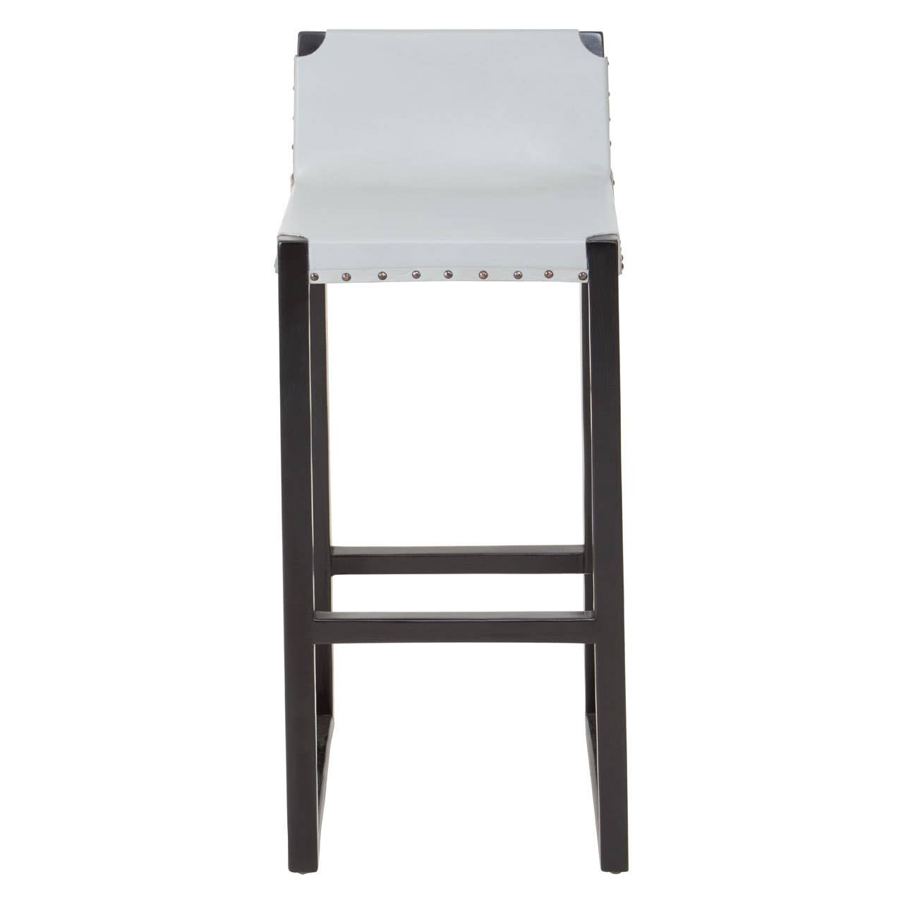 Kendara Grey Leather Bar Stool by Prestige Designs | Style Our Home