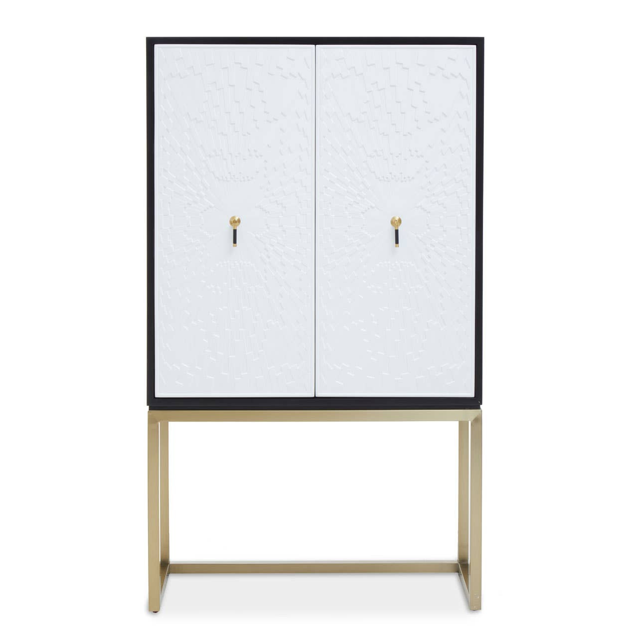 Dumera Black and White Two Door Cabinet by Prestige Designs | Style Our Home