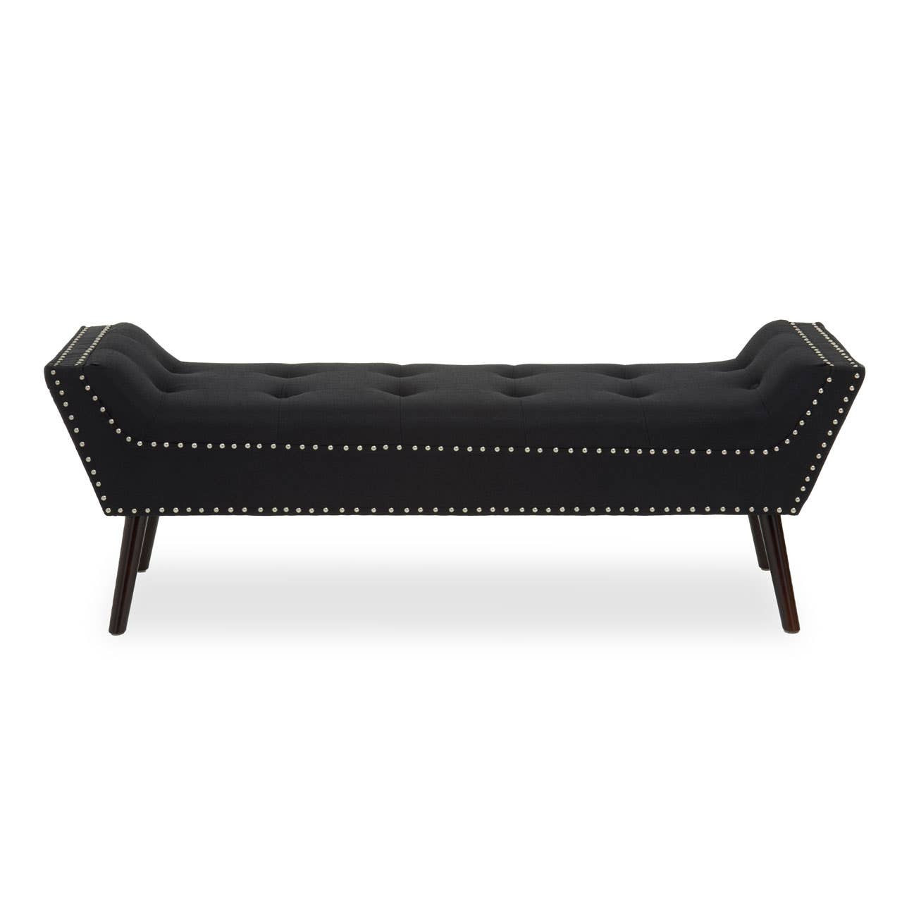 Alevra Black Fabric Bench by Prestige Designs | Style Our Home