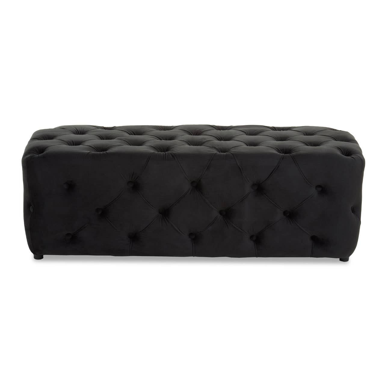 Alevra Black Velvet Bench by Prestige Designs | Style Our Home