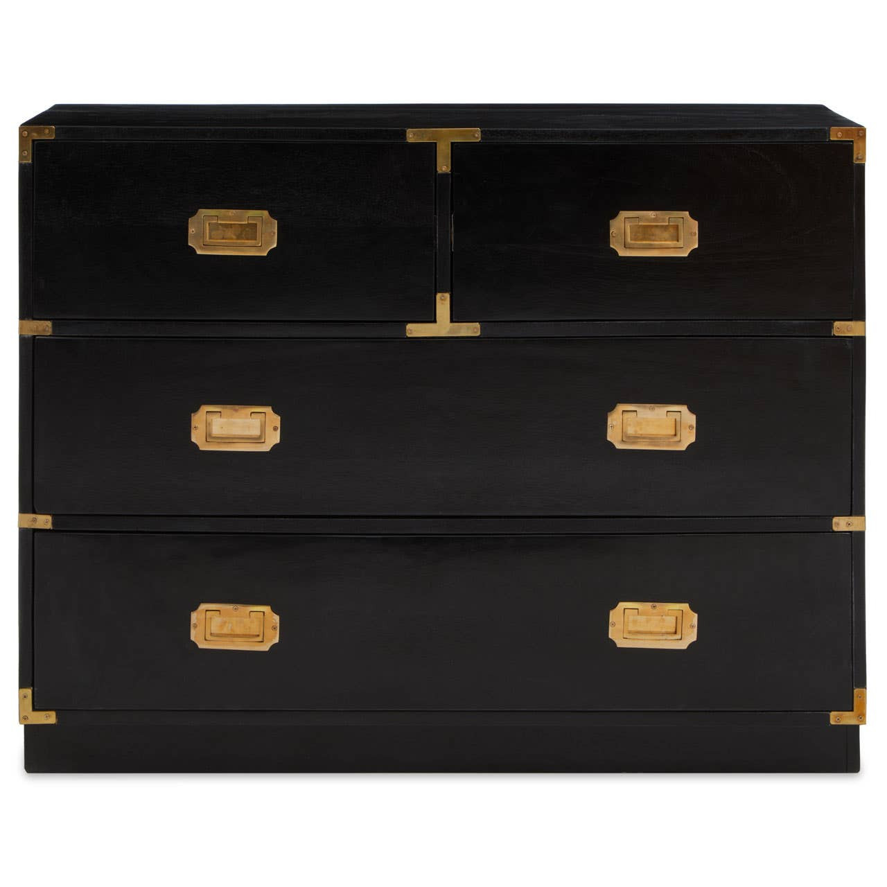 Sartelix Four Drawer Black Mango Wood Chest by Prestige Designs | Style Our Home